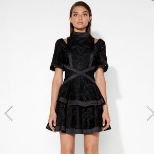 Mossman The Unapologetic Mini Dress Sz 6 Black LBD